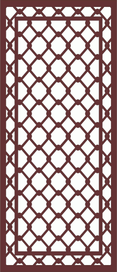 Divider Seamless Lattice Panel For Laser Cut Free Vector File