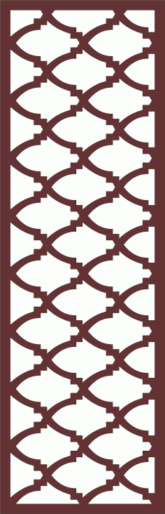 Divider Seamless Screen Design Cnc Laser Cutting Free DXF File
