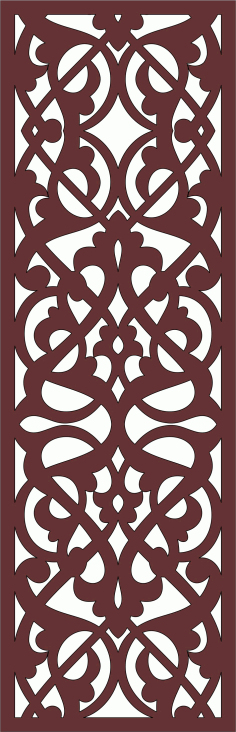 Divider Seamless Screen For Laser Cutting Free DXF File