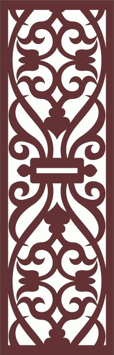 Divider Seamless Screen Pattern Cnc Laser Cutting Free DXF File