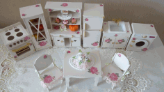 Diy Miniature Dollhouse Room Cnc Router Plans For Laser Cut Free Vector File