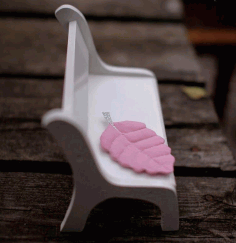 Doll Chair Miniature Dollhouse Bench Kids Gift For Laser Cut Free Vector File