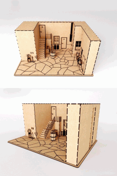 Doll House Model Free DXF File