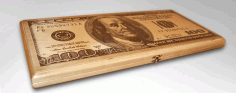Dollar 100 Box Free DXF File