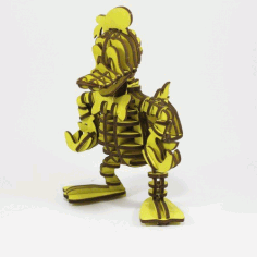 Donald Duck 3d Puzzle Free DXF File