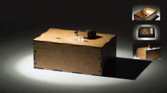 Donation Box 3mm Mdf Laser Cutting Template Free DXF File