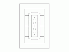 Door Pattern Elegant Free DXF File