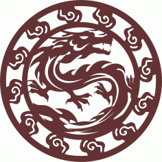 Dragon Privacy Partition Indoor Panels Grill Room Divider For Laser Cutting Free DXF File