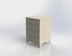 Drawer Cabinet Free DXF File