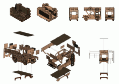 Drawing Of A Children Bunk Bed Range Rover Free DXF File