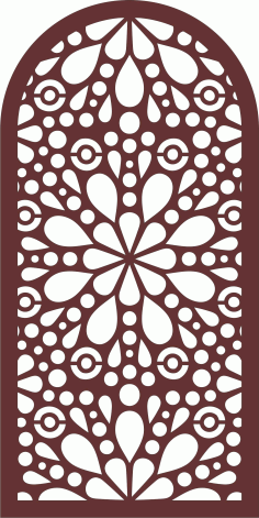 Drawing Room Decorative Screen Design For Laser Cutting Free DXF File