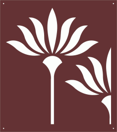 Drawing Room Flower Pattern Screen For Laser Cut Free Vector File