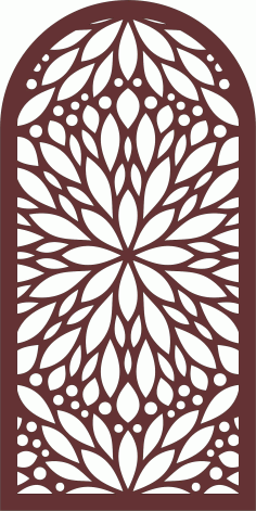 Drawing Room Jali Seamless For Laser Cutting Free DXF File
