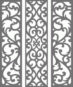Drawing Room Lattice Seamless Designs Set Free DXF File
