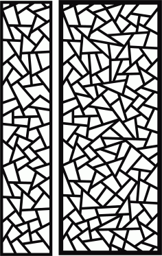 Drawing Room Screen Floral Seamless Design For Laser Cutting Free DXF File