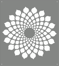 Drawing Room Screen Seamless Art For Laser Cutting Free DXF File