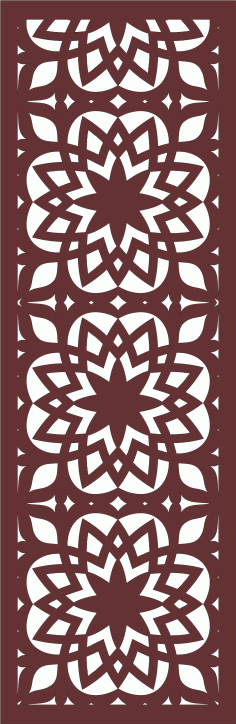 Drawing Room Screen Seamless Design For Laser Cutiing Free Vector File