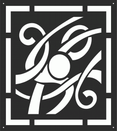 Drawing Room Screen Seamless Design For Laser Cutting Free DXF File