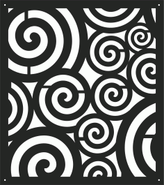 Drawing Room Screen Seamless Panel For Laser Cutting Free DXF File