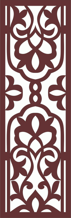 Drawing Room Screen Seamless Pattern Cnc Laser Cutting Free DXF File