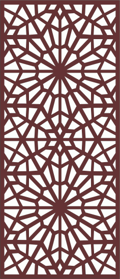 Drawing Room Screen Separator Seamless Panel Cnc Laser Cutting Free DXF File