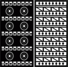 Duplicate Detailed Baffle Pattern For Laser Cut Cnc Free DXF File