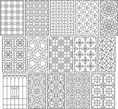 Dxf Pattern Collection Free DXF File, Free Vectors File