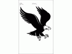 Eagle Silhouette Kartal 1 1 Free DXF File