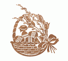 Easter Baskets For Laser Cut Free Vector File