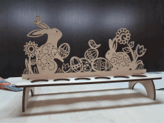 Easter Bunny Stand For Laser Cutting Free Vector File, Free Vectors File