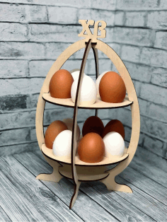 Easter Egg Display Stand Easter Table Decor Free Vector File