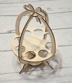 Easter Egg Holder Template For Laser Cut Free Vector File