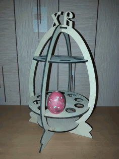 Easter Eggs Stand 4mm For Laser Cutting Free Vector File