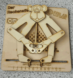 Educated Monkey Kids Toy Learning Small Number Multiplication 3mm Birch Plywood Free DXF File