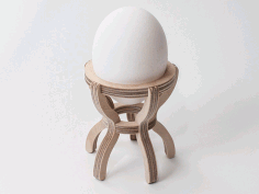 Eggholder With 5 Anchor Points For Laser Cut Free DXF File