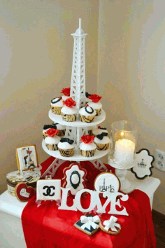 Eiffel Tower Cupcake Stand For Laser Cut Free Vector File