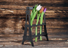 Eiffel Tower Flower Holder Free Vector File