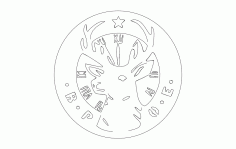 Elks Logo Free DXF File