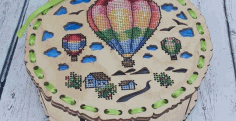 Embroidered Box For Laser Cut Free Vector File