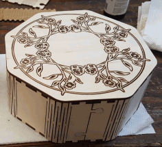 Engraved 3d Storage Wooden Box Free DXF File