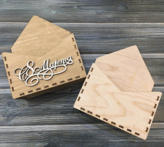 Envelope Gift Box For Laser Cut Free DXF File