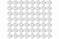 Escher Lizzards (work) Free DXF File