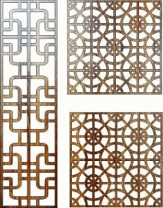 Feng Shui Bulkhead For Laser Cut Cnc Free DXF File
