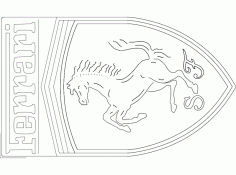 Ferrari Logo Free DXF File
