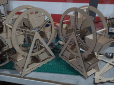 Ferris Wheel Laser Cut Design Free Vector File