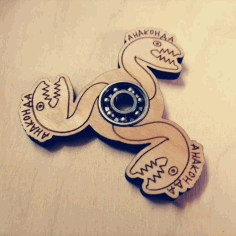 Fidget Spinner Laser Cut Free DXF File