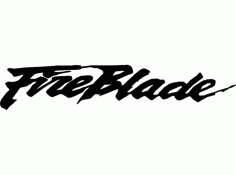 Fire Blade Logo Free DXF File