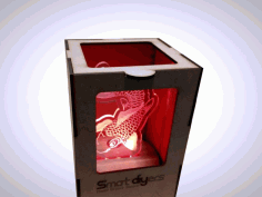 Fish Lamp Drawing For Laser Cutting Free Vector File