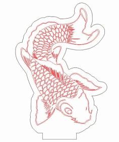 Fish Led Illusion Free Vector File