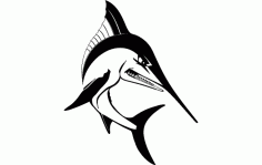 Fish Marlin Free DXF File